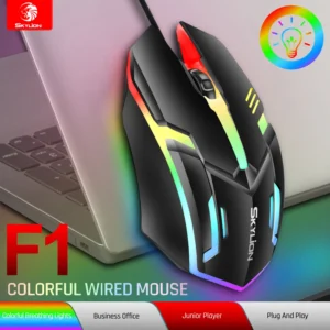 Mouse F1 SkyLion com Fio Preto - Imagem 2