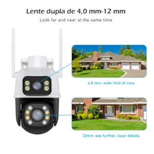 Câmera Segurança Wifi 360º - Lente Dupla - Imagem 2